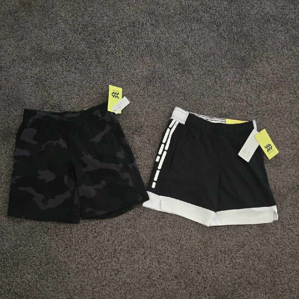 All in Motion Black and White Shorts